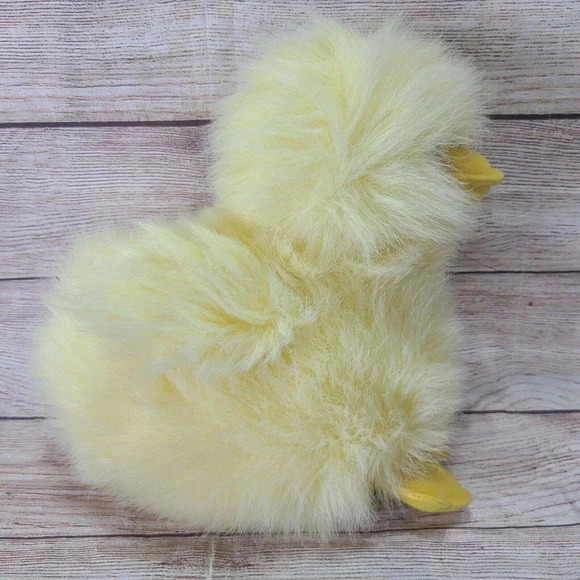 Vintage Wishpets Plush Fluffy Chick Stuffed Animal Toy Yellow 10" 1999 - Picture 3 of 5